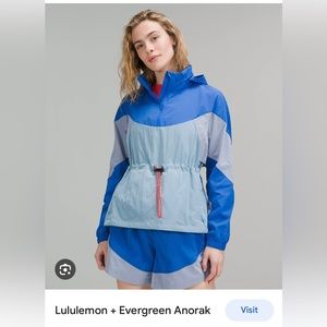 NWT. Lululemon + Evergreen Anorak Size6